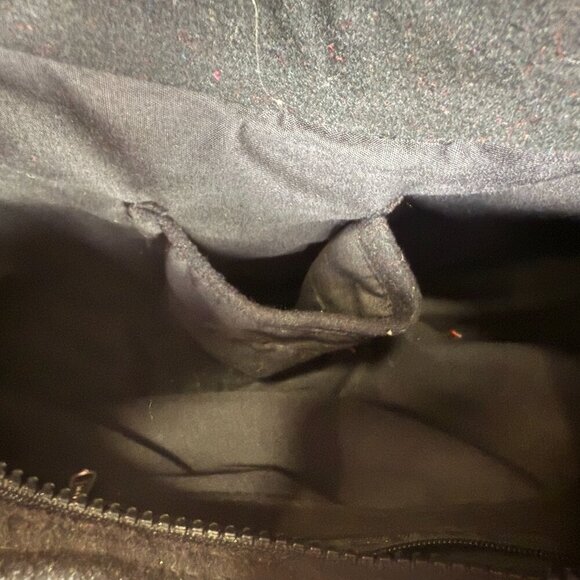 UNIQUE Peruvian PAYA red and black felt top handle bag - Picture 8 of 10